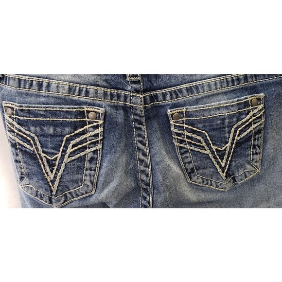 VIGOSS Bootcut Embroidered V Back Pocket Stretch Jeans ~ Sz 2 (2 Pairs) - Picture 7 of 9